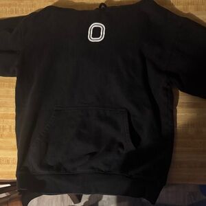 Men's Overtime Black Hoodie with Logo